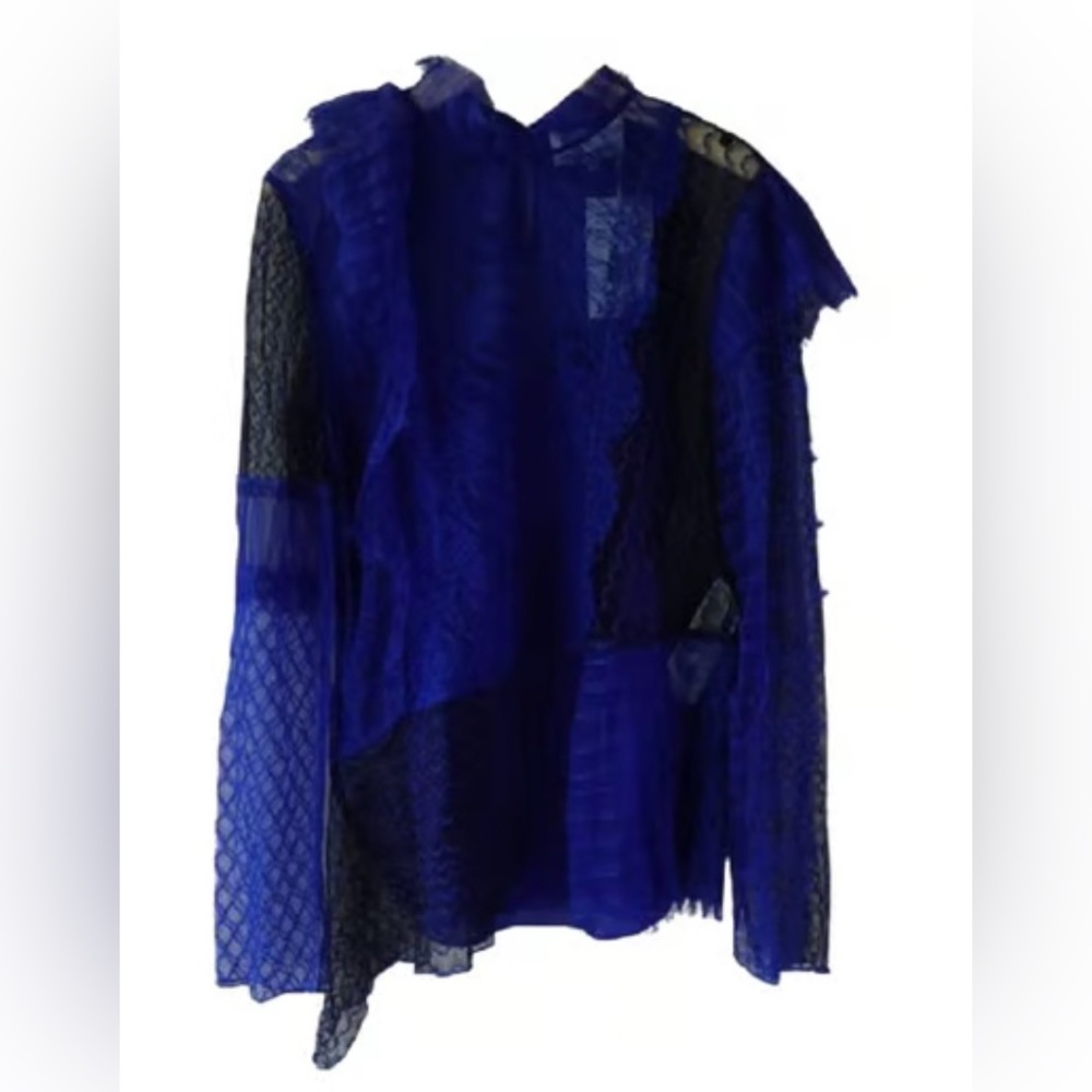3.1 Philip Lim blue lace top